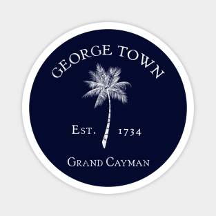 George Town Grand Cayman Islands Vintage Palm Magnet